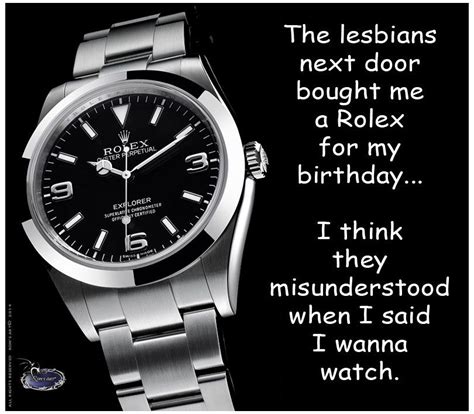 rolex jokes.